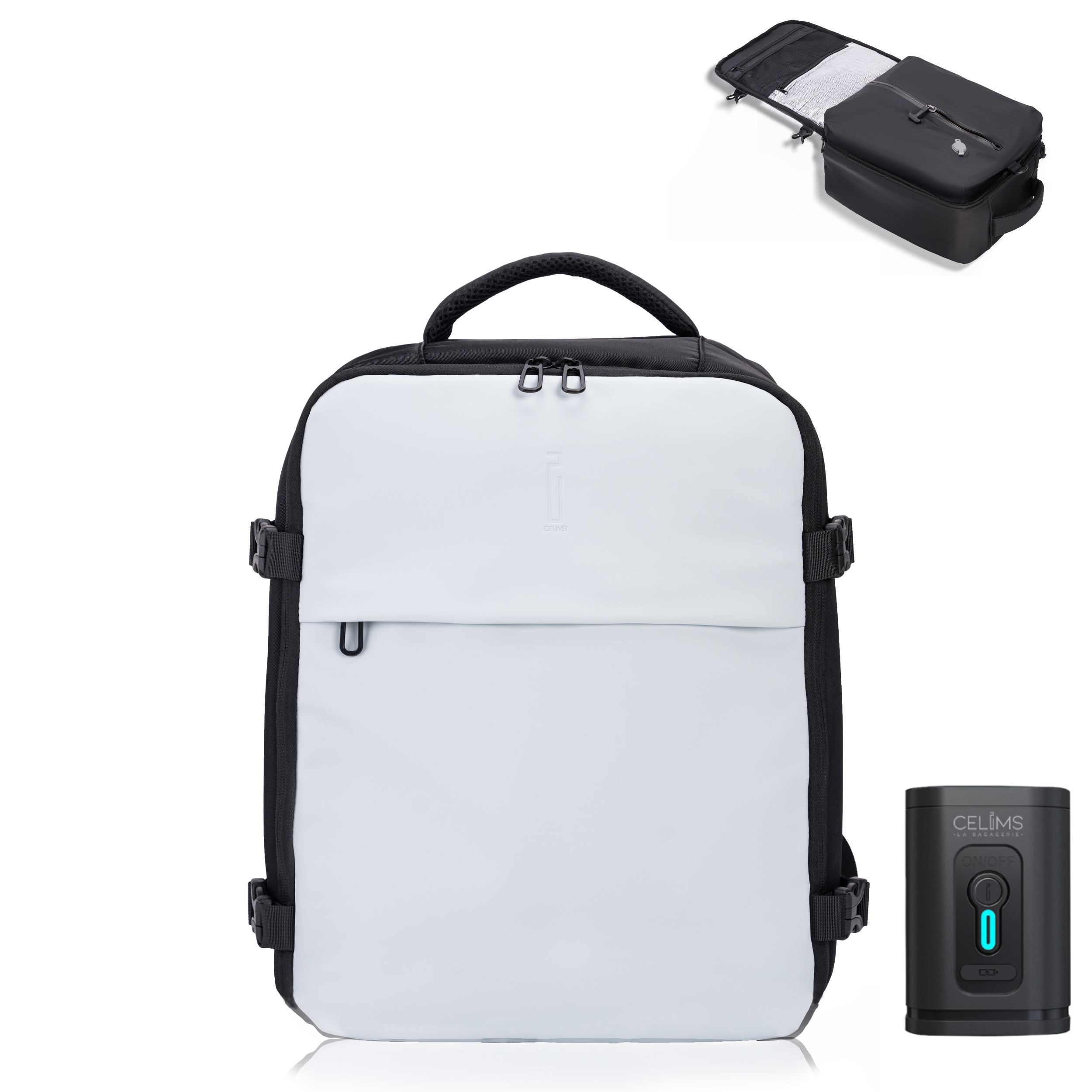 Sac à dos Sous Vide 40x30x20 CELIMS - Bagage à Main - Imperméable - Beige