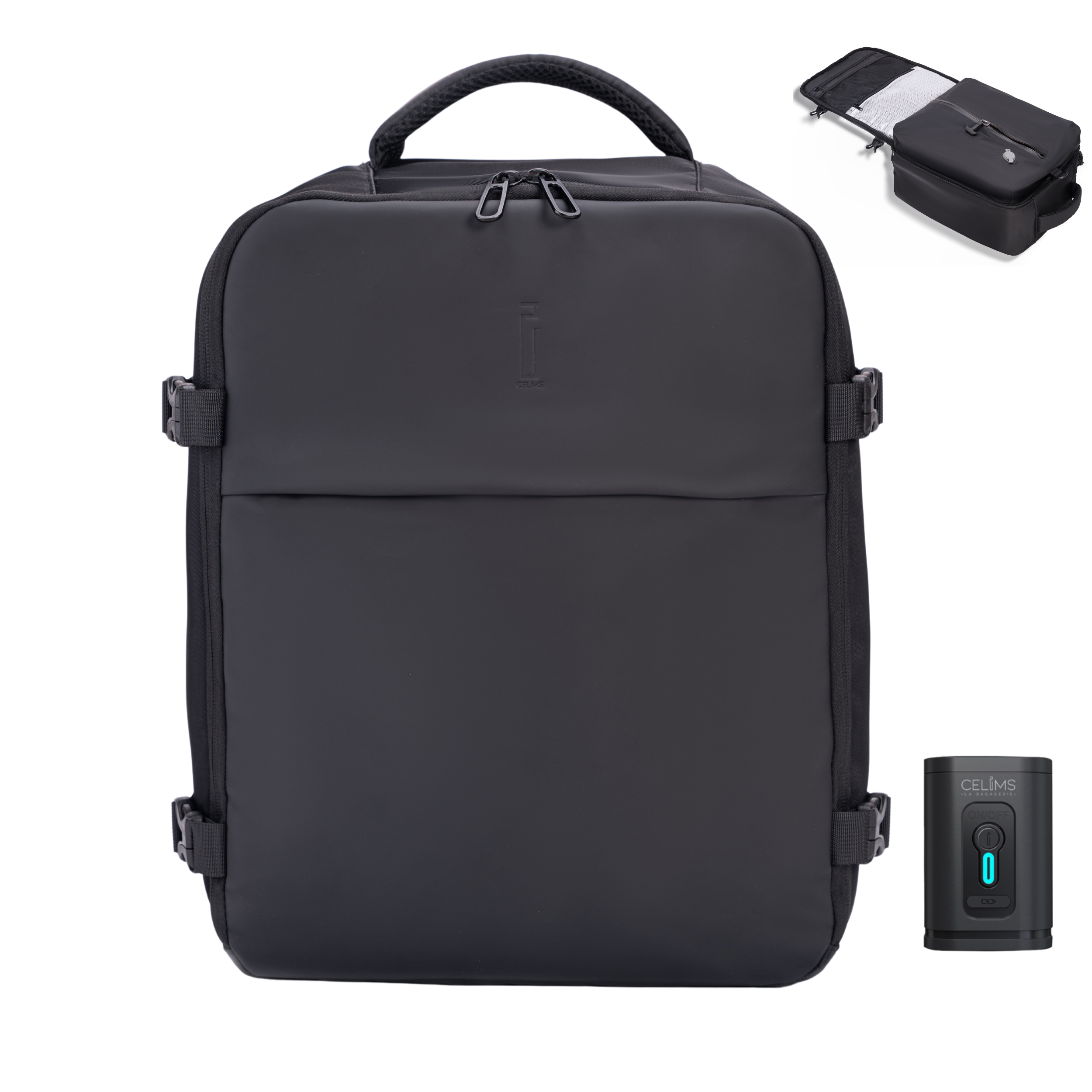 Sac à dos Sous Vide 40x30x20 CELIMS - Bagage à Main - Imperméable - Beige