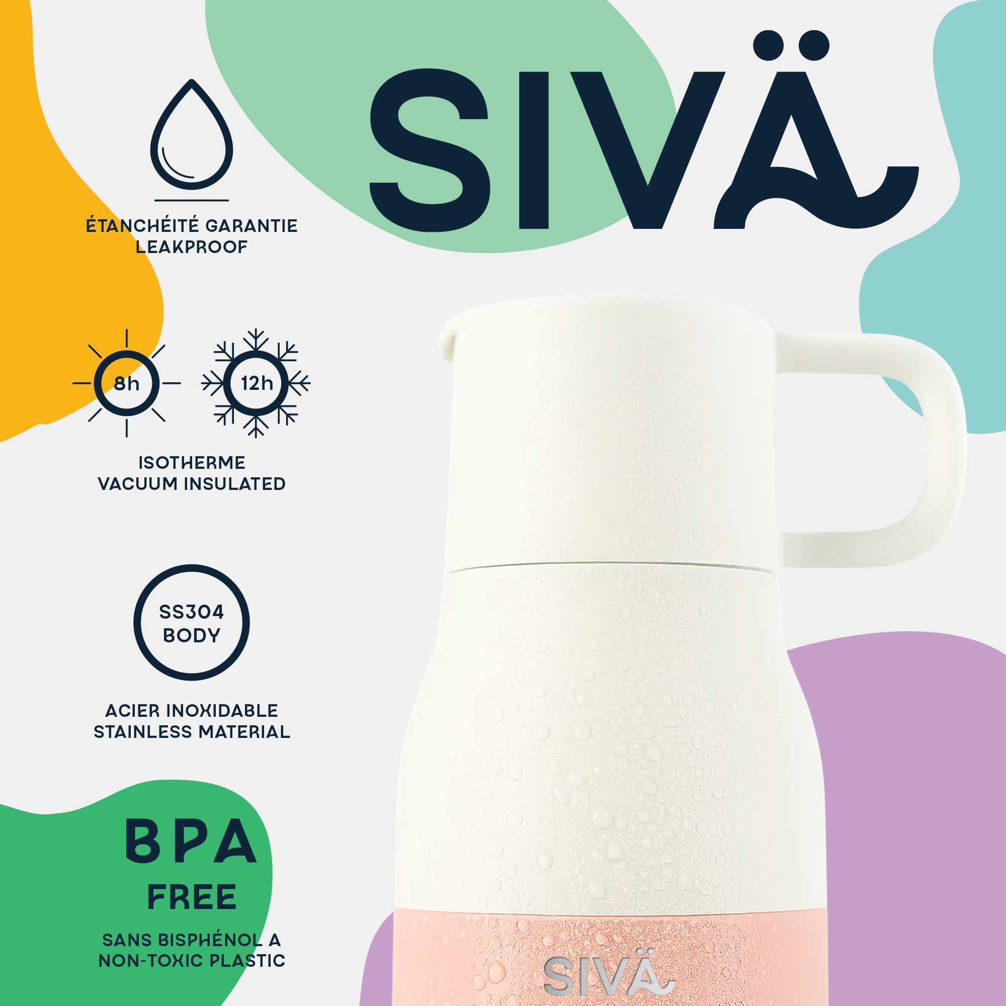 🎁 Gourde Isotherme Inox 500ml | Étanche & Durable | Avec Filtre Charbon (100% off)