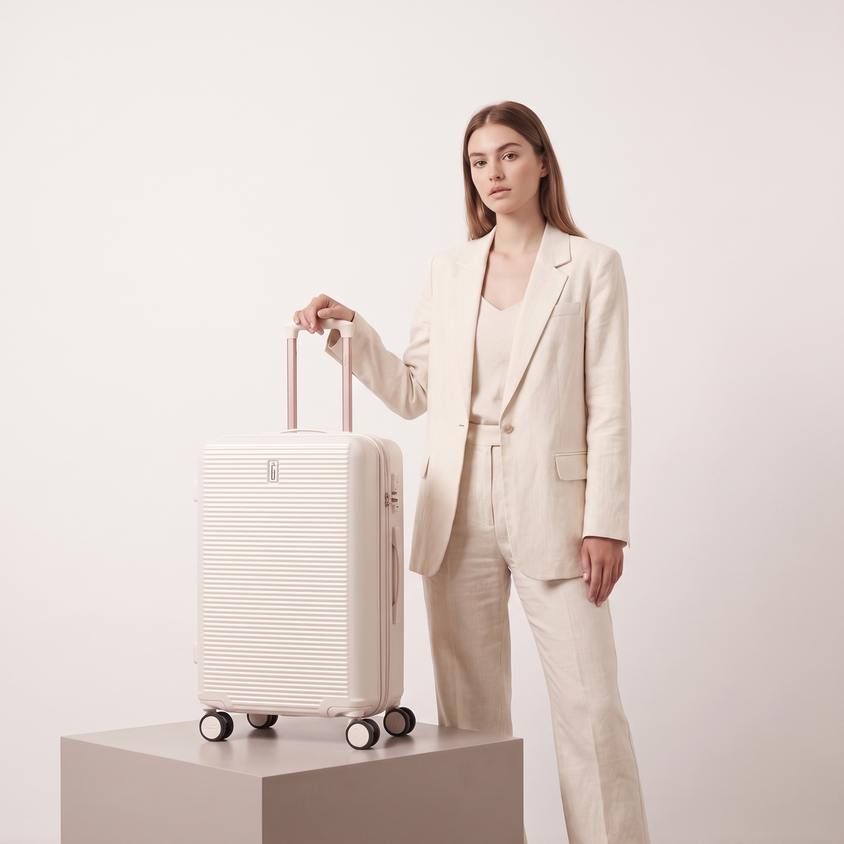 Valise Cabine 55 cm ABS – Linea Premium - Extensible & Serrure TSA