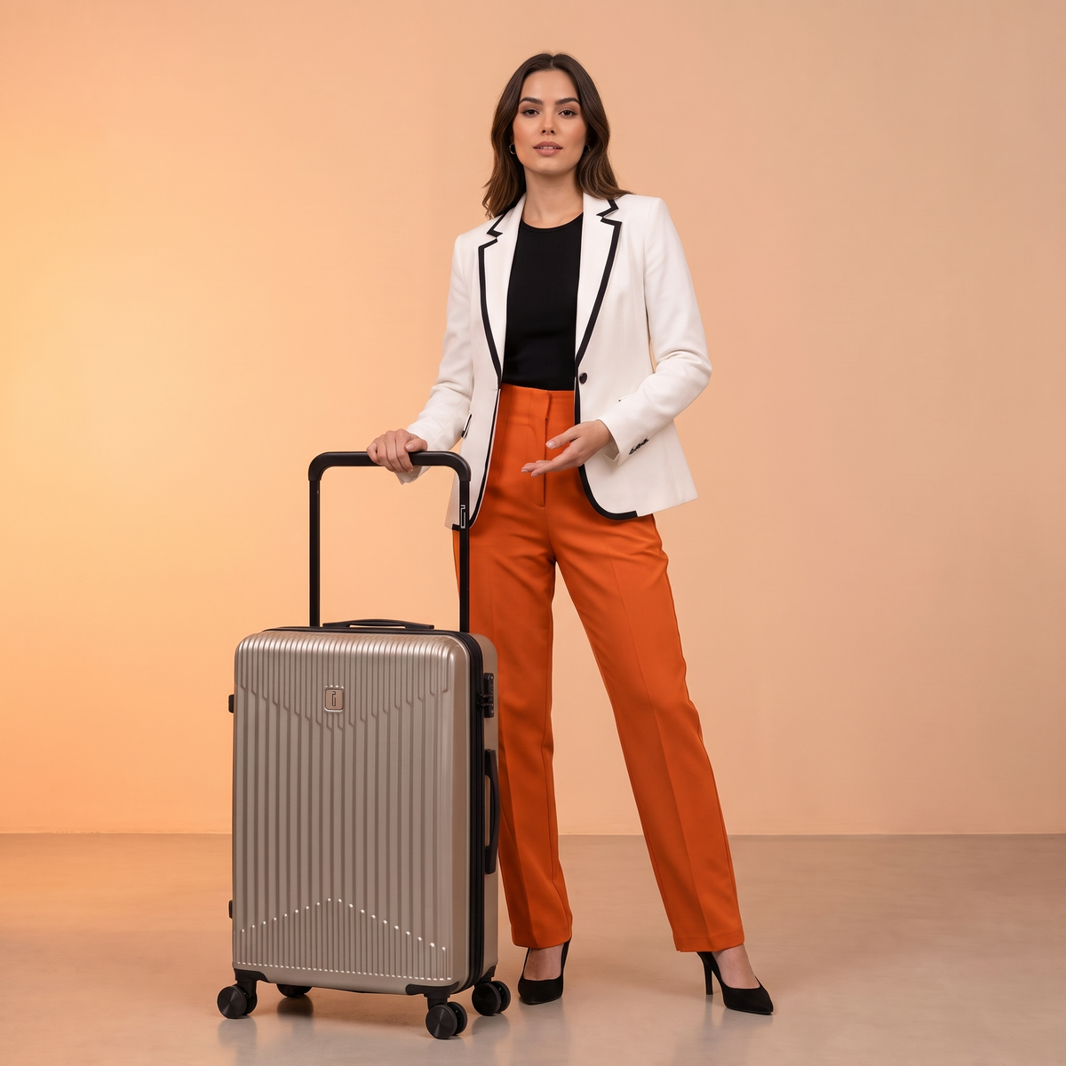 Valise Soute L (65 cm) ABS – Wide Trolley - Extensible & Serrure TSA