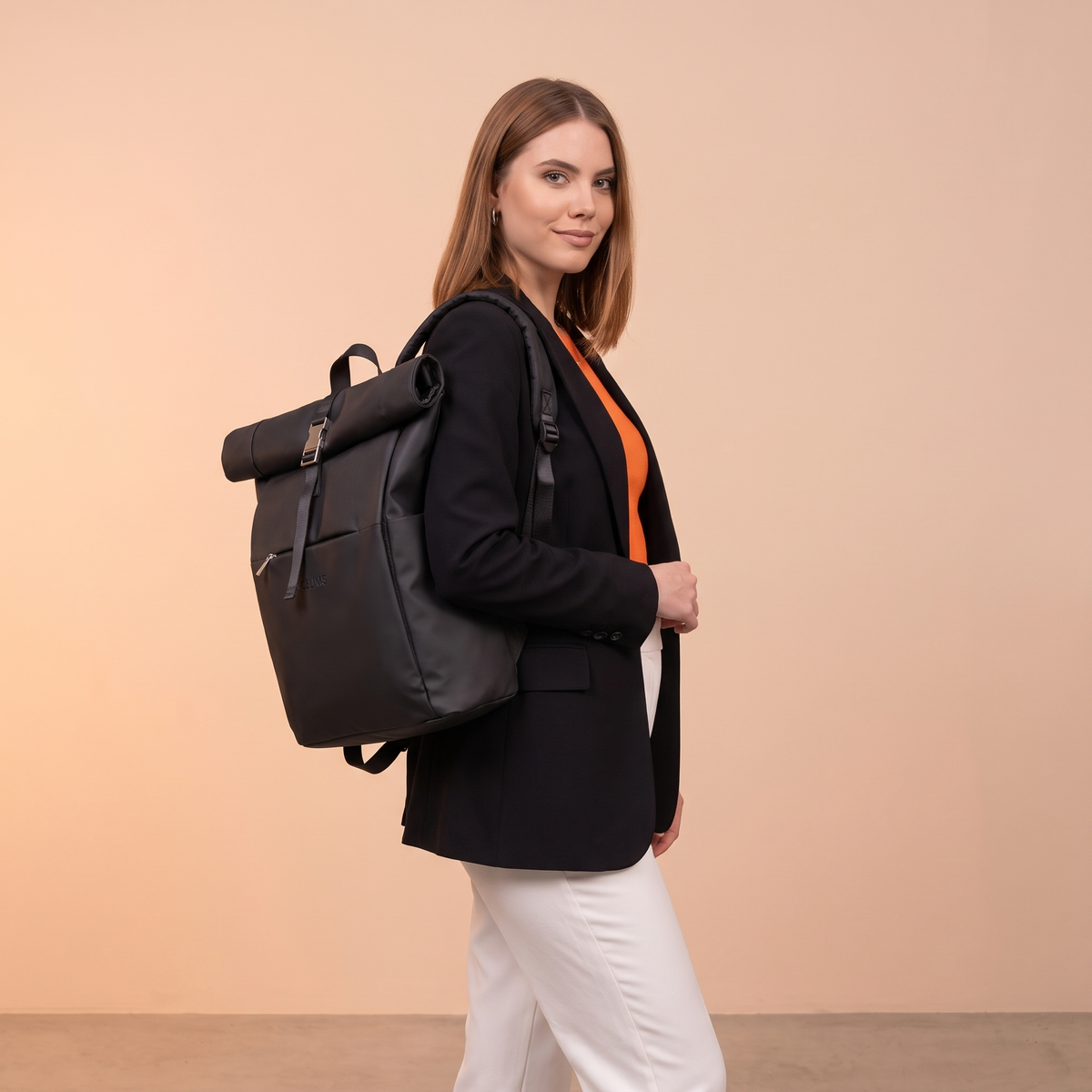 Sac à dos Roll-Top CELIMS – Bagage à Main Compatible EasyJet 45×36×20 cm – Imperméable & Ultra-Résistant